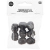 BLACK 19x22mm