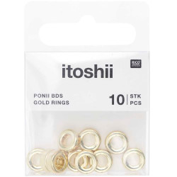 Beads 9x3,5 mm 10 kosov gold
