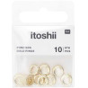 Beads 9x3,5 mm 10 kosov gold