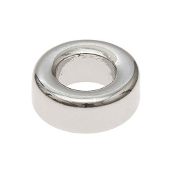 Beads 9x3,5 mm 10 kosov silver