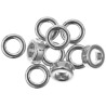Beads 9x3,5 mm 10 kosov silver
