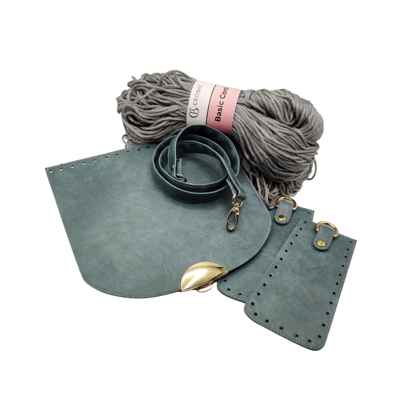 KOMPLET DIANA petrol gold / silver grey