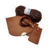 KOMPLET DIANA cognac gold / brown-dark oldrose