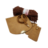 KOMPLET DIANA camel gold / chocolate brown