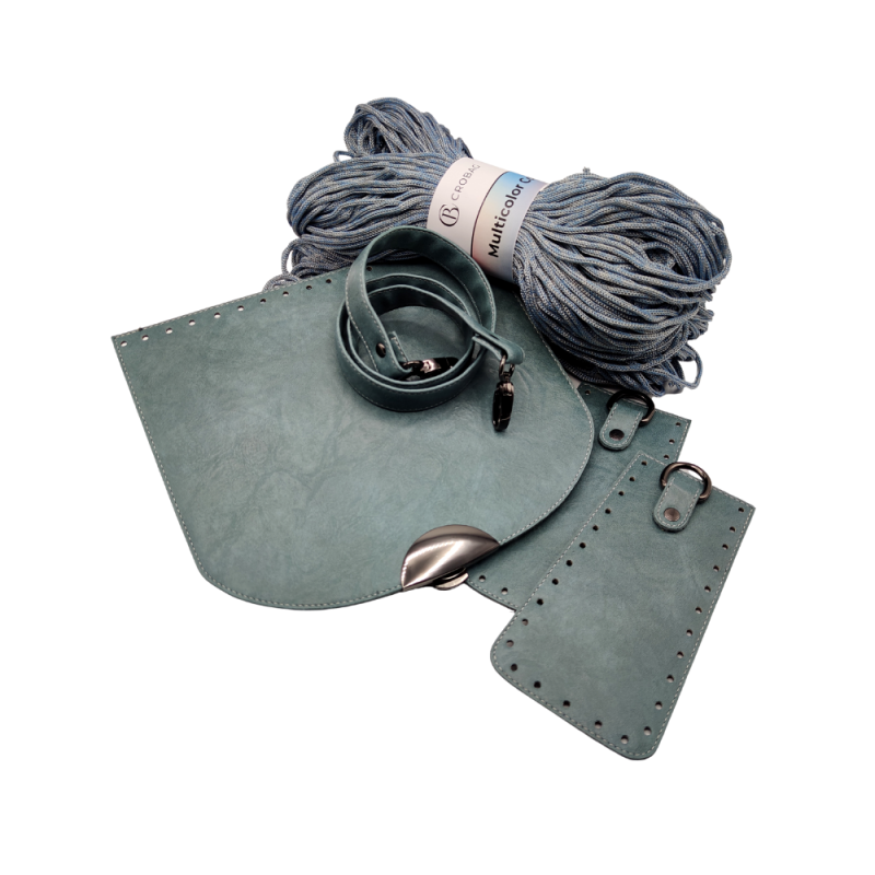 KOMPLET DIANA petrol gunmetal / grey blue