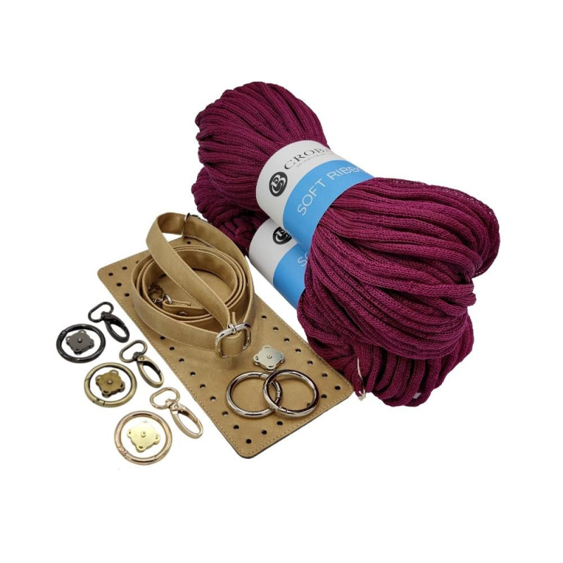 KOMPLET NICOLE beige / bordeaux