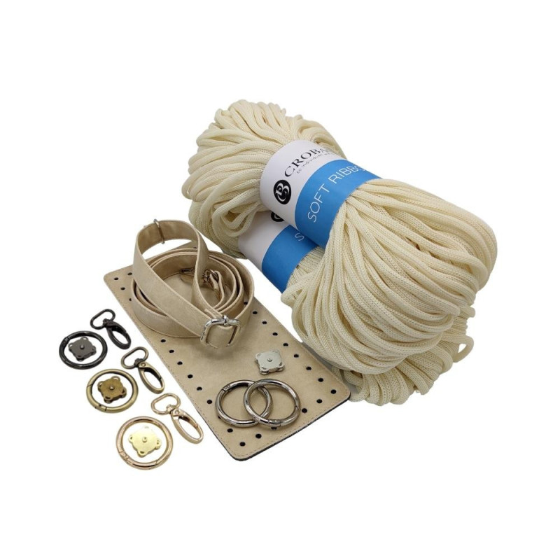 KOMPLET NICOLE creme / sugar