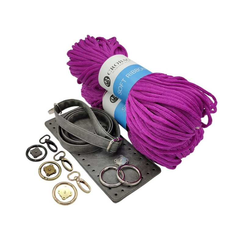 KOMPLET grey / violett