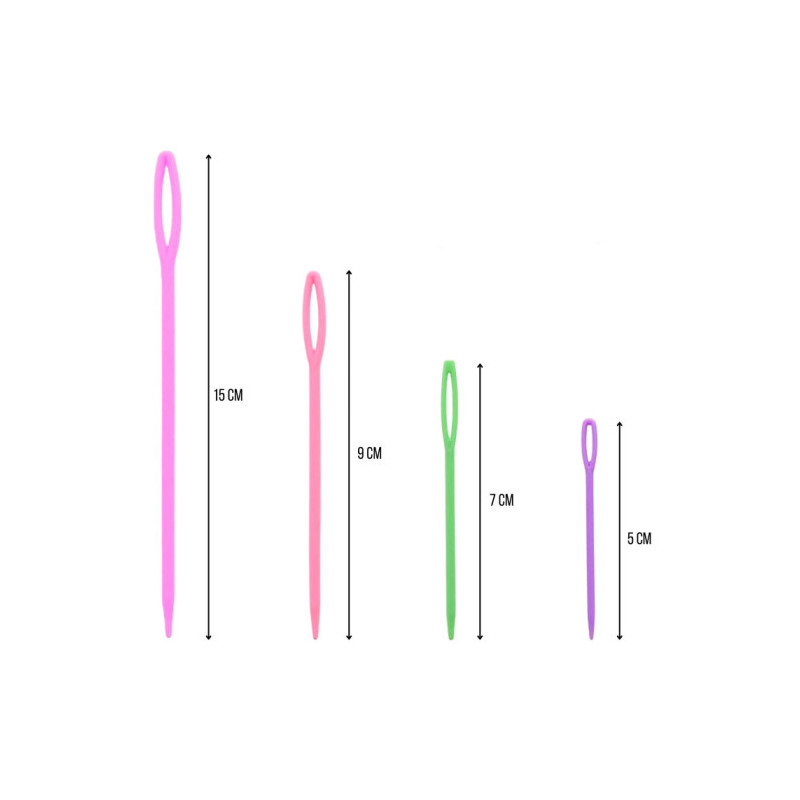 SET 4 PLASTIČNIH ŠIVANK