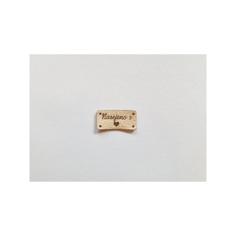 USNJEN NAŠITEK 3x1,5cm usnje - za šivanje
