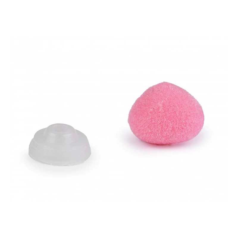 VARNOSTNI NOSEK LIGHT PINK žamet, 10x12mm