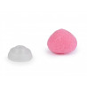 VARNOSTNI NOSEK LIGHT PINK žamet, 10x12mm