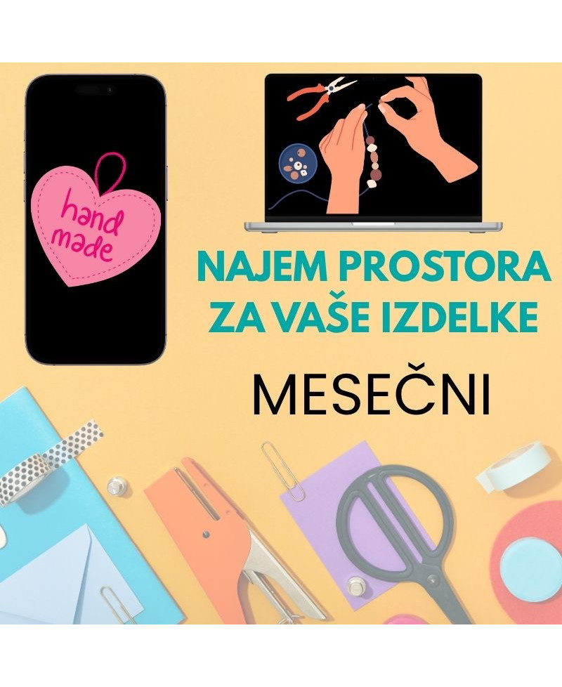 NAJEM PROSTORA ZA DO 8 izdelkov/1 mesec