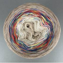 LoLa 60/40 GRADIENT YARN, 4 niti, COOKIES GRAVEL