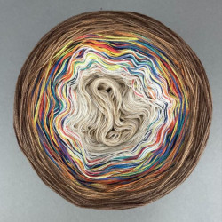 LoLa 60/40 GRADIENT YARN, 4 niti, COOKIES NUT