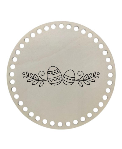 LESENO DNO ZA IZDELAVO KOŠARIC Z GRAVIRANIMI MOTIVI - VELIKA NOČ