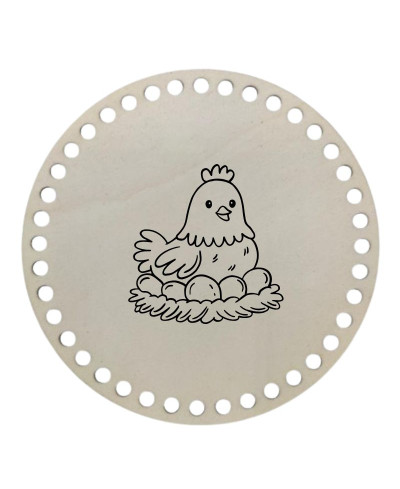 LESENO DNO ZA IZDELAVO KOŠARIC Z GRAVIRANIMI MOTIVI - VELIKA NOČ