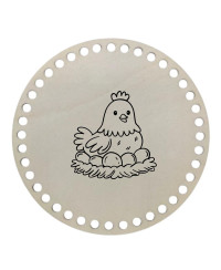 LESENO DNO ZA IZDELAVO KOŠARIC Z GRAVIRANIMI MOTIVI - VELIKA NOČ