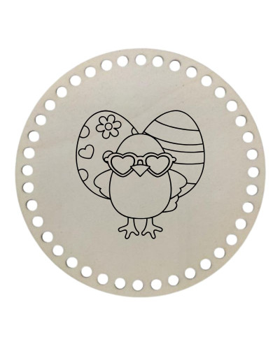 LESENO DNO ZA IZDELAVO KOŠARIC Z GRAVIRANIMI MOTIVI - VELIKA NOČ