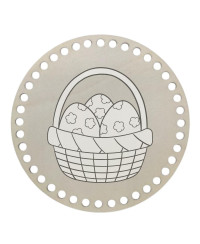 LESENO DNO ZA IZDELAVO KOŠARIC Z GRAVIRANIM MOTIVOM - VELIKA NOČ 3