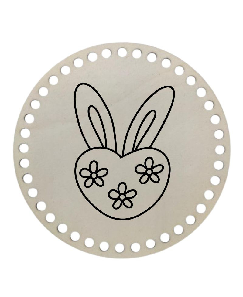 LESENO DNO ZA IZDELAVO KOŠARIC Z GRAVIRANIM MOTIVOM - VELIKA NOČ 4