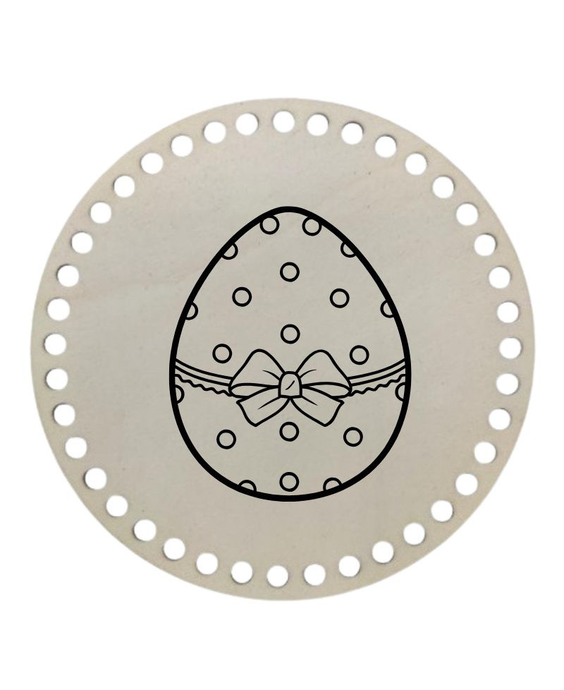 LESENO DNO ZA IZDELAVO KOŠARIC Z GRAVIRANIM MOTIVOM - VELIKA NOČ 5