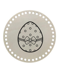 LESENO DNO ZA IZDELAVO KOŠARIC Z GRAVIRANIM MOTIVOM - VELIKA NOČ 5