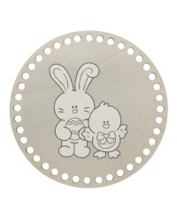 LESENO DNO ZA IZDELAVO KOŠARIC Z GRAVIRANIM MOTIVOM - VELIKA NOČ 7