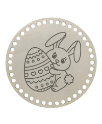 LESENO DNO ZA IZDELAVO KOŠARIC Z GRAVIRANIM MOTIVOM - VELIKA NOČ 8