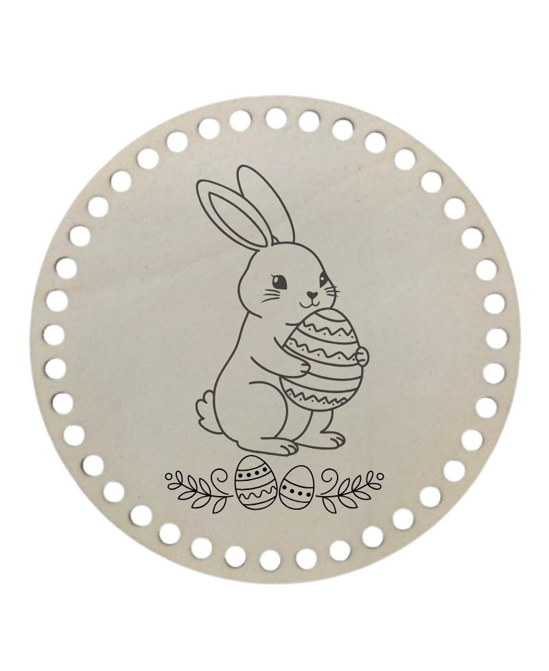 LESENO DNO ZA IZDELAVO KOŠARIC Z GRAVIRANIM MOTIVOM - VELIKA NOČ 9