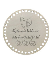 LESENO DNO ZA IZDELAVO KOŠARIC Z GRAVIRANIM MOTIVOM - VELIKA NOČ 12