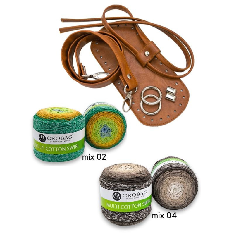 KOMPLET MARIE cognac