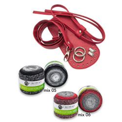 KOMPLET MARIE granat apple