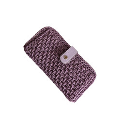 KOMPLET ZA IZDELAVO DENARNICE light blue / mettalic cord silver blue