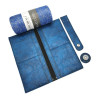 KOMPLET ZA IZDELAVO DENARNICE light blue / mettalic cord silver blue