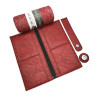 KOMPLET ZA IZDELAVO DENARNICE granatapple / mettalic cord red silver