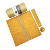 KOMPLET ZA IZDELAVO DENARNICE mustard / mettalic cord honey