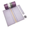 KOMPLET ZA IZDELAVO DENARNICE lavender / mettalic cord plum