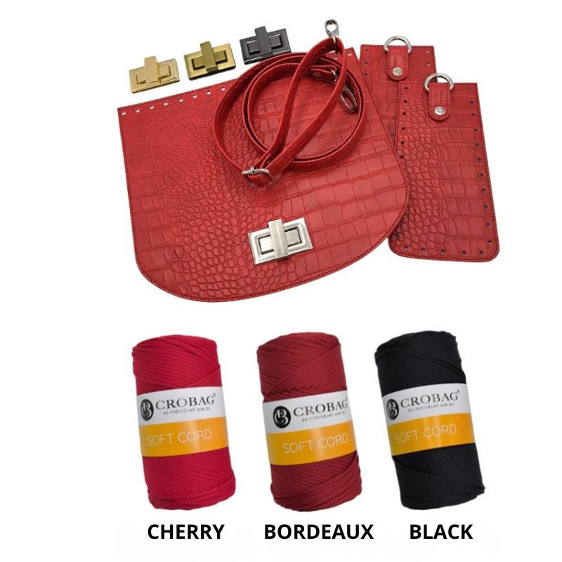 KOMPLET IVONNE croco red
